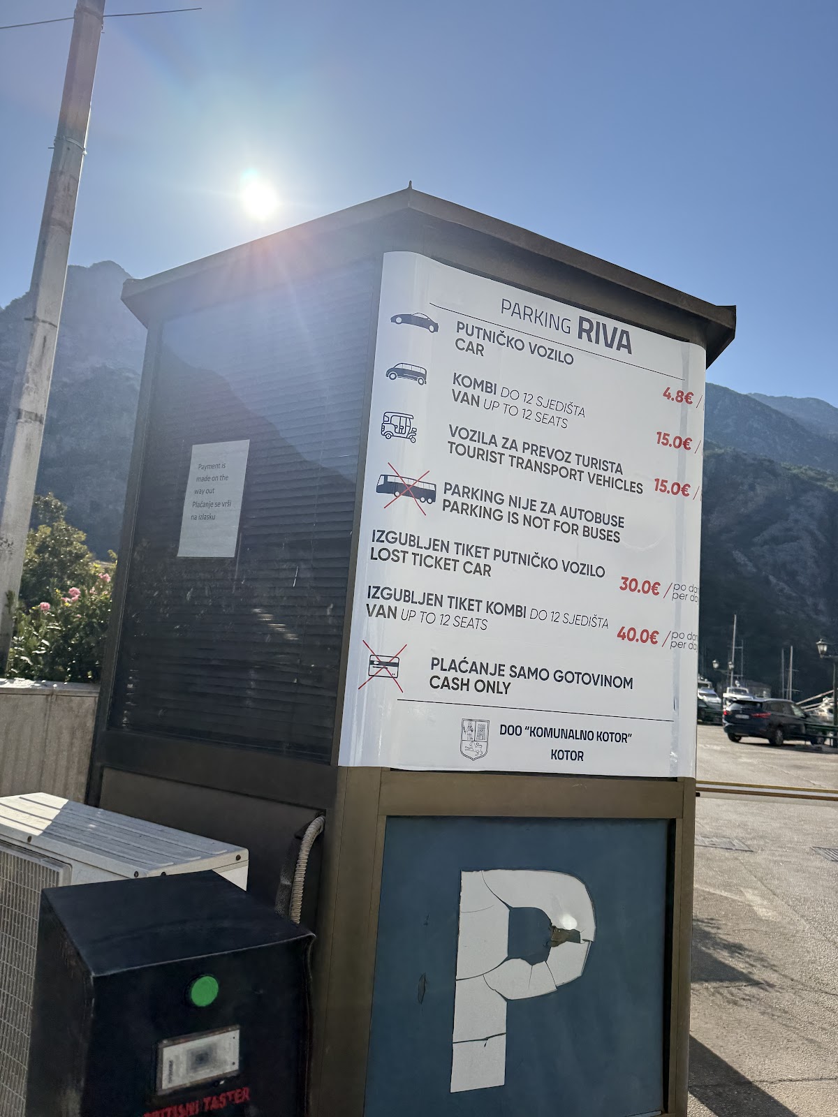Kotorska Luka Parking