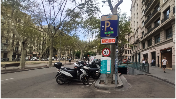 Parking Saba Bamsa Passeig de Gràcia Jardins S. Espriu