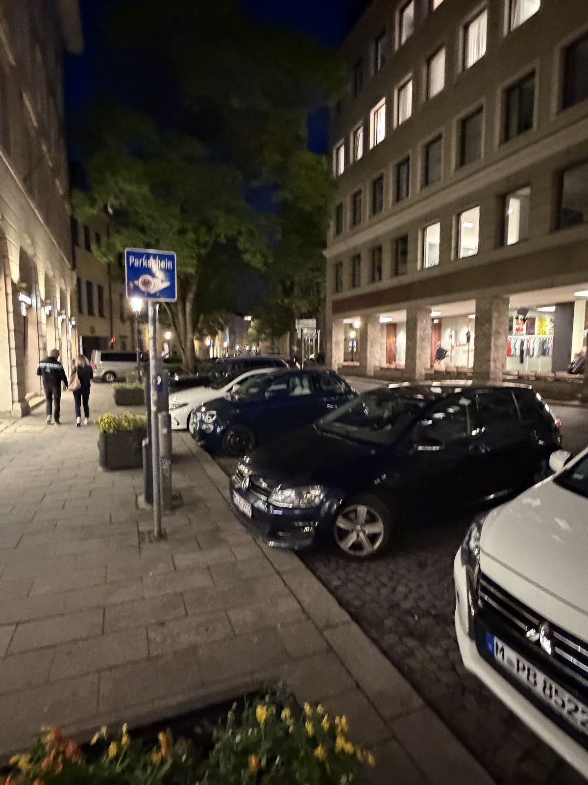 Parkplätze an der Straße