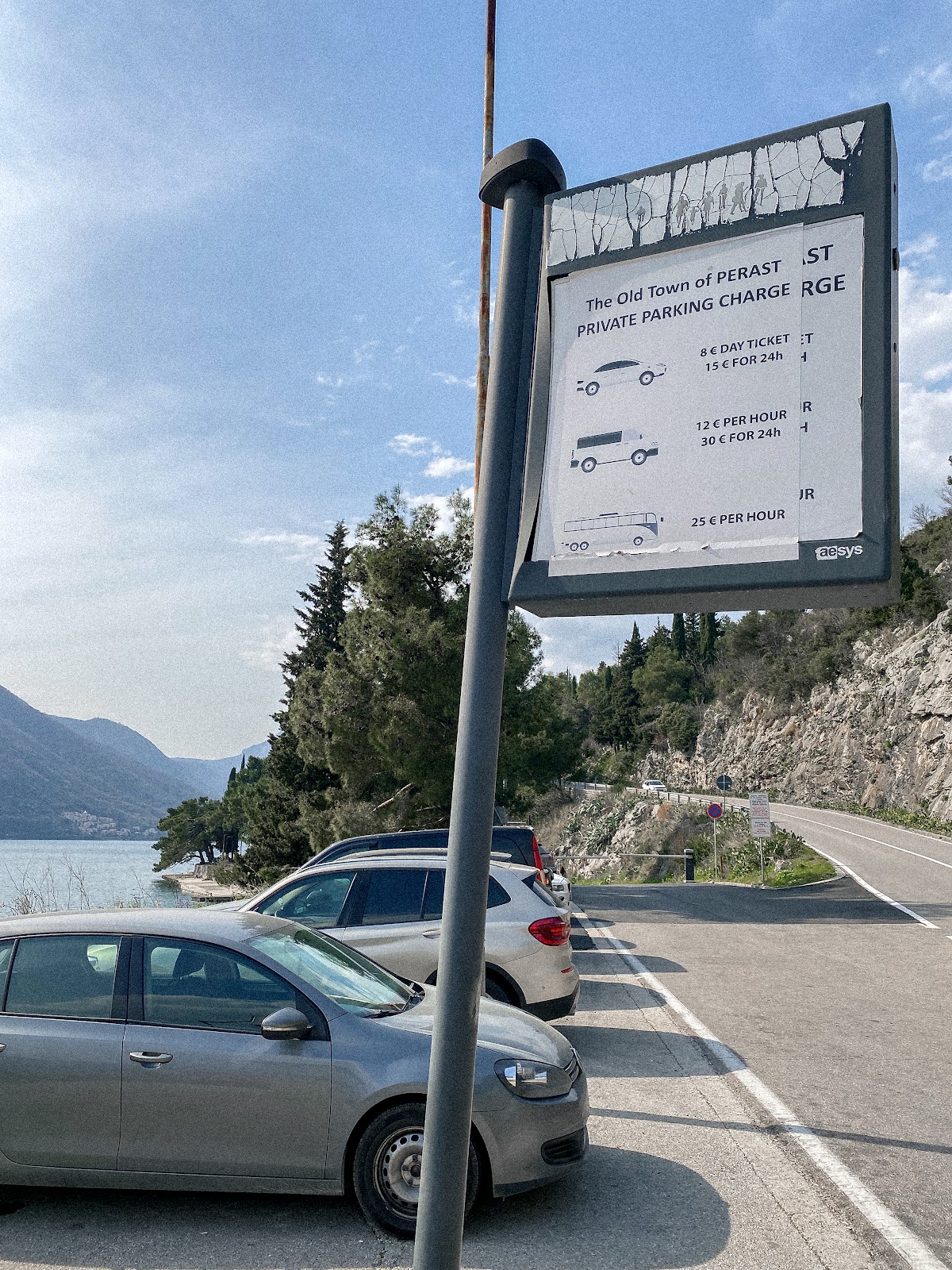 Perast Entrance Parking